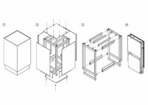 展示什器 組立手順